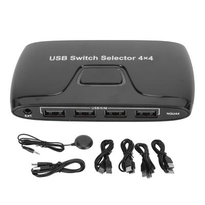 Selector de conmutador USB 2.0 de 4 puertos para 4 computadoras que comparten 4 dispositivos USB Conmutador KVM USB para teclado