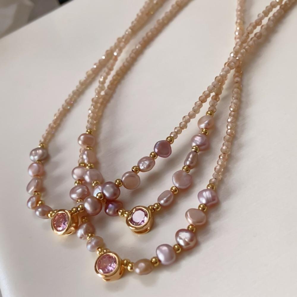 Baroque Natural Freshwater Pearl Beaded Bracelet Women's High-end Sense Light Luxury Niche Design Sense Versatile Jewelry