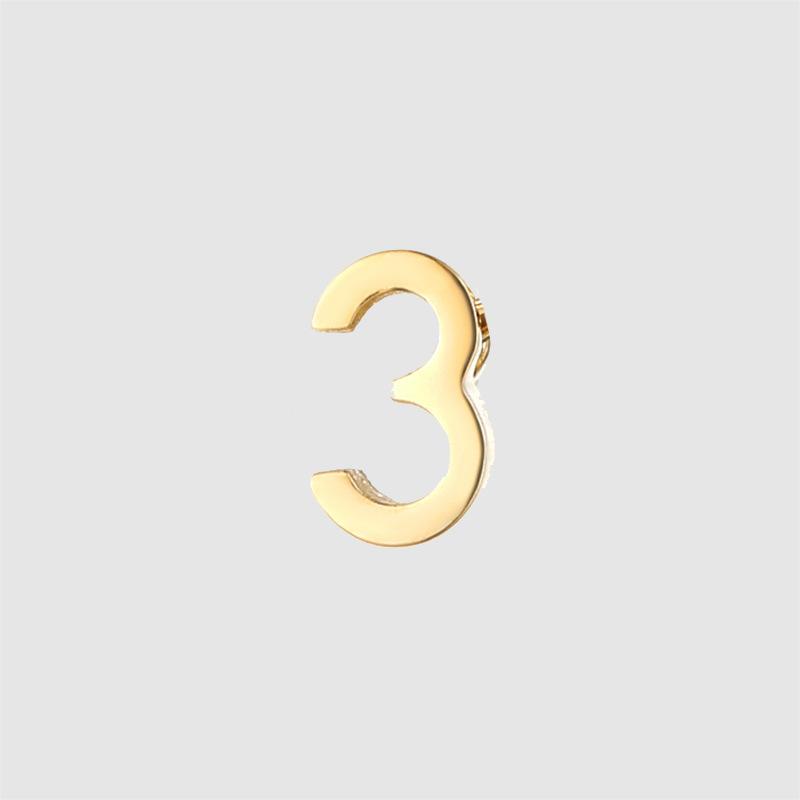 CARLIDANA DIY Jewelry Making Accessories Stainless Steel Gold Plated Arabic Number Pendant Charms for Women Necklace Bracelet