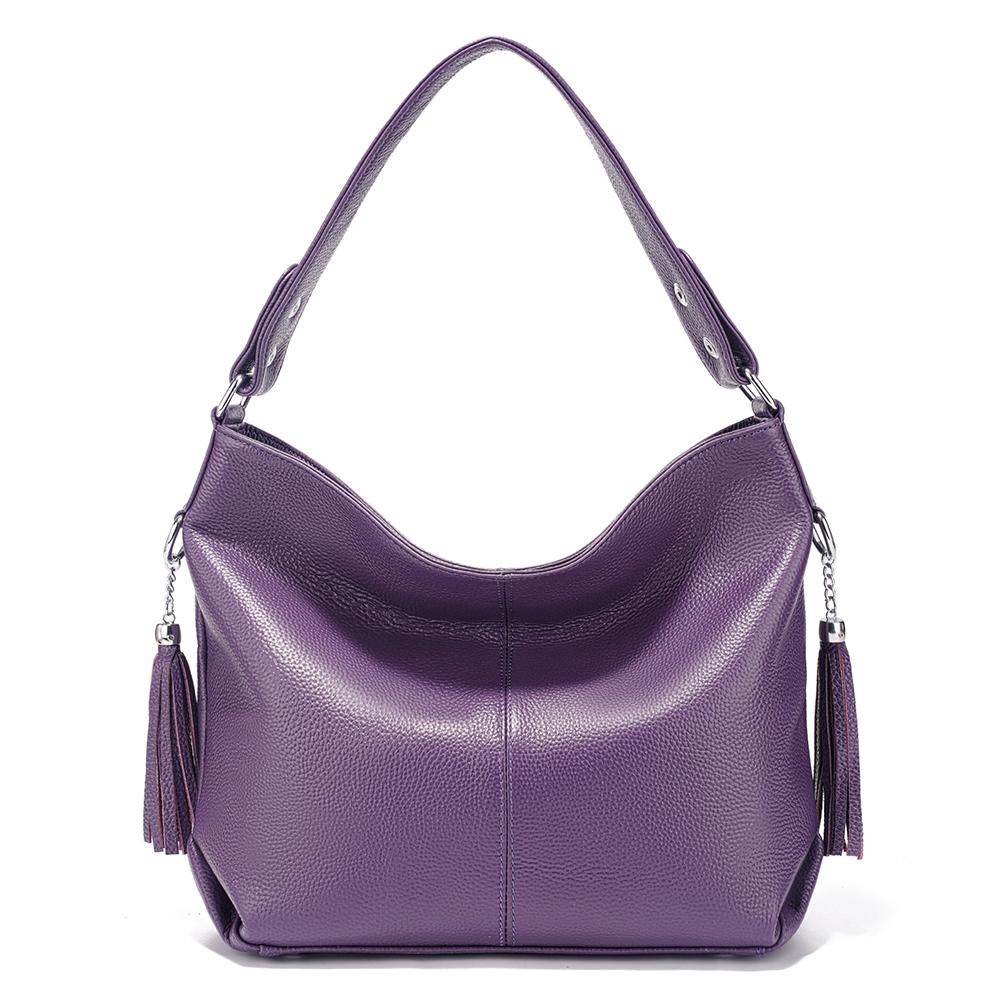 Zency Neue Mode Weiche Echtes Leder Quaste Damen Handtasche Elegant Damen Hobo Schultertasche Messenger Geldbörse Satchel