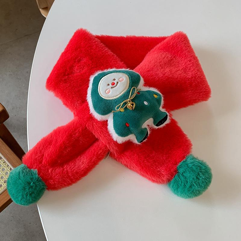 Nouvelle écharpe tendance pour enfants, idéale pour les filles, pour garder les bébés au chaud et polyvalente. Écharpe chaude en peluche et épaisse pour enfants