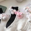 Women Calf Socks Ruffle Crew Socks Cotton Bootie Socks Lolitas Loose Socks Cute Rabbit Ankle Socks JK Middle Tube Socks