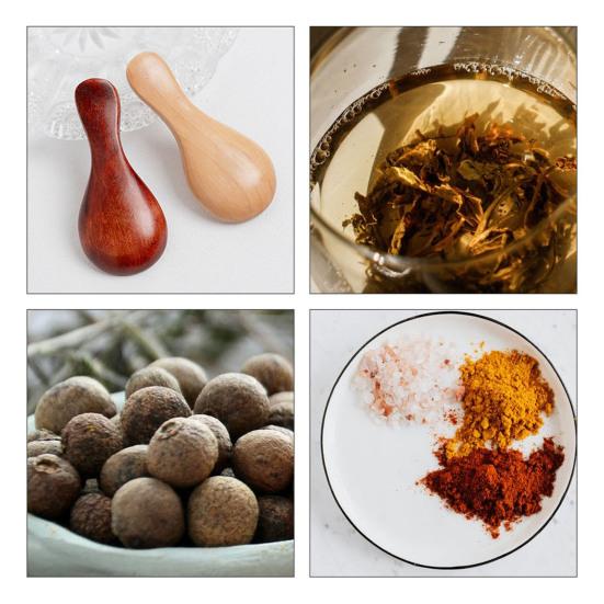 Mini Spoon Heat-Resistant Food Grade Wood Condiment Seasoning Sugar Mini Spoon for Home