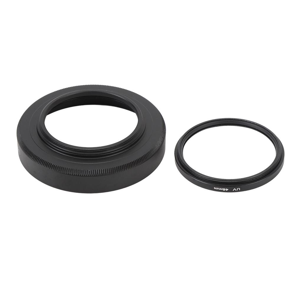 46mm Lens Hood Set LH HN40 Lens Hood Shade with HD UV Filter and Lens Cap for Z DX 16 to 50mm F 3.5 to 6.3 VR Lens