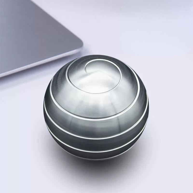 Desktop Decompression Rotating Spherical Gyroscope Desk Decompression Toy Illusion Mobile Finger Toy