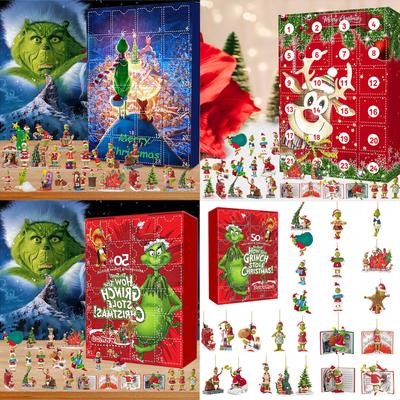 2023 Christmas Advent Calendar Contains 24 Gifts, Christmas Cute Figures Doll Advent Calendar