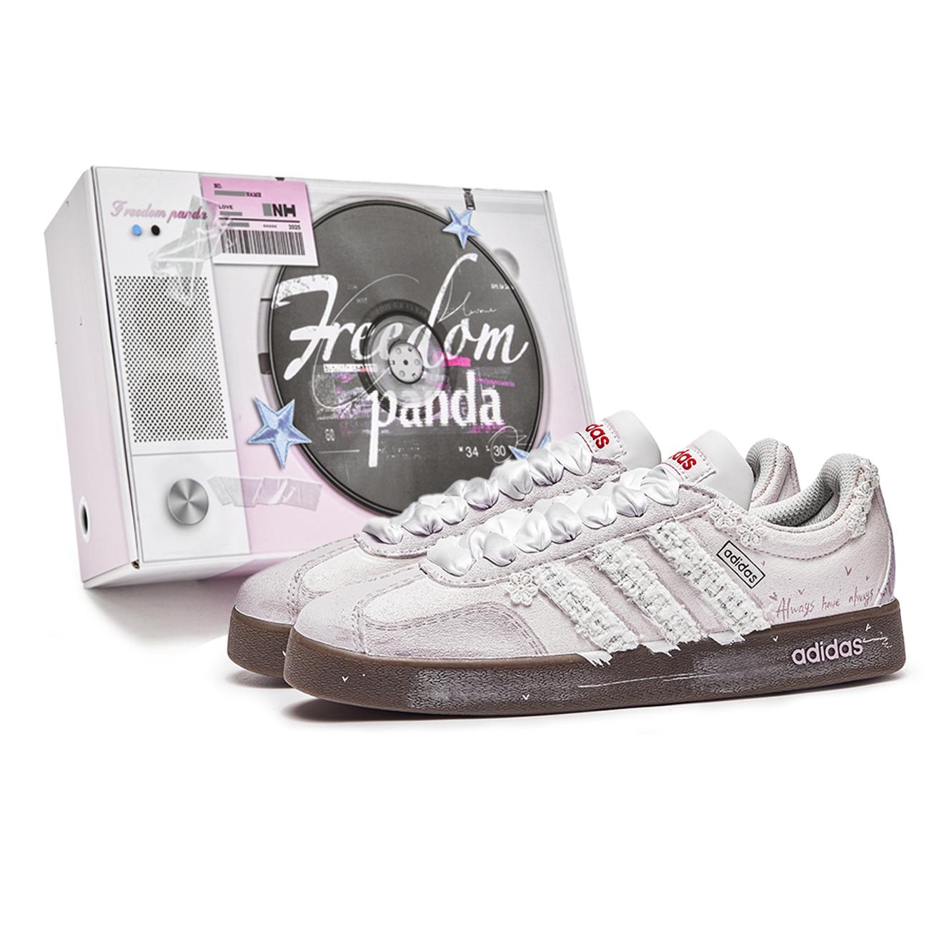 

Adidas VL COURT 2.0 Lifestyle Freedom Panda, Box, Yam Puree Breathable Low top Skateboard Shoes Unisex HQ1802(Team202-S-BOX) 46