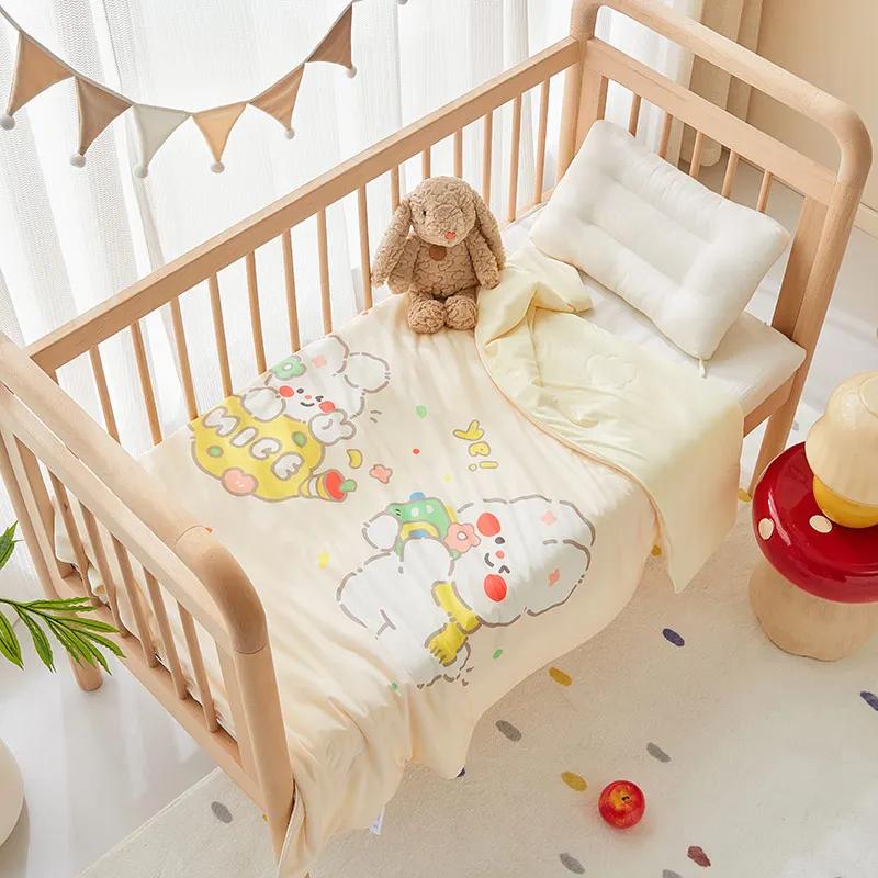 

Детское прохладное летнее одеяло из ледяного шелка для детского сада, детское одеяло-кондиционер, летнее тонкое одеяло 120x150cm quilt