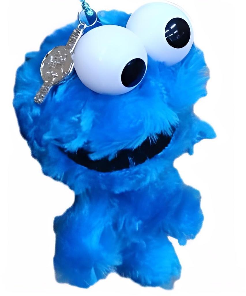 Studios Japan USJ Sesame Street Cookie Monster Plush Popular Universal Studios Japan Gift [Universal Exclusive] Keychain, Souvenir, Merchandise,