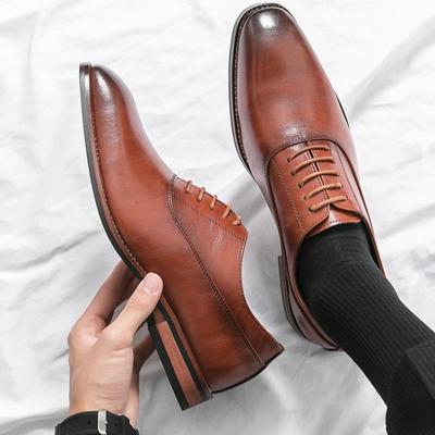 Fashion Men's Dress Shoes High Quality Leather Shoe Classic Business Casual Formal Shoes Luxury Wedding Shoes for Men Oxford Office Oes