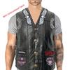Trendy Men's And Denim Horse Oversized Embroidered Vest With Sleeveless Personalized Casual Camisole Braiding the thread Braiding the thread 06-1