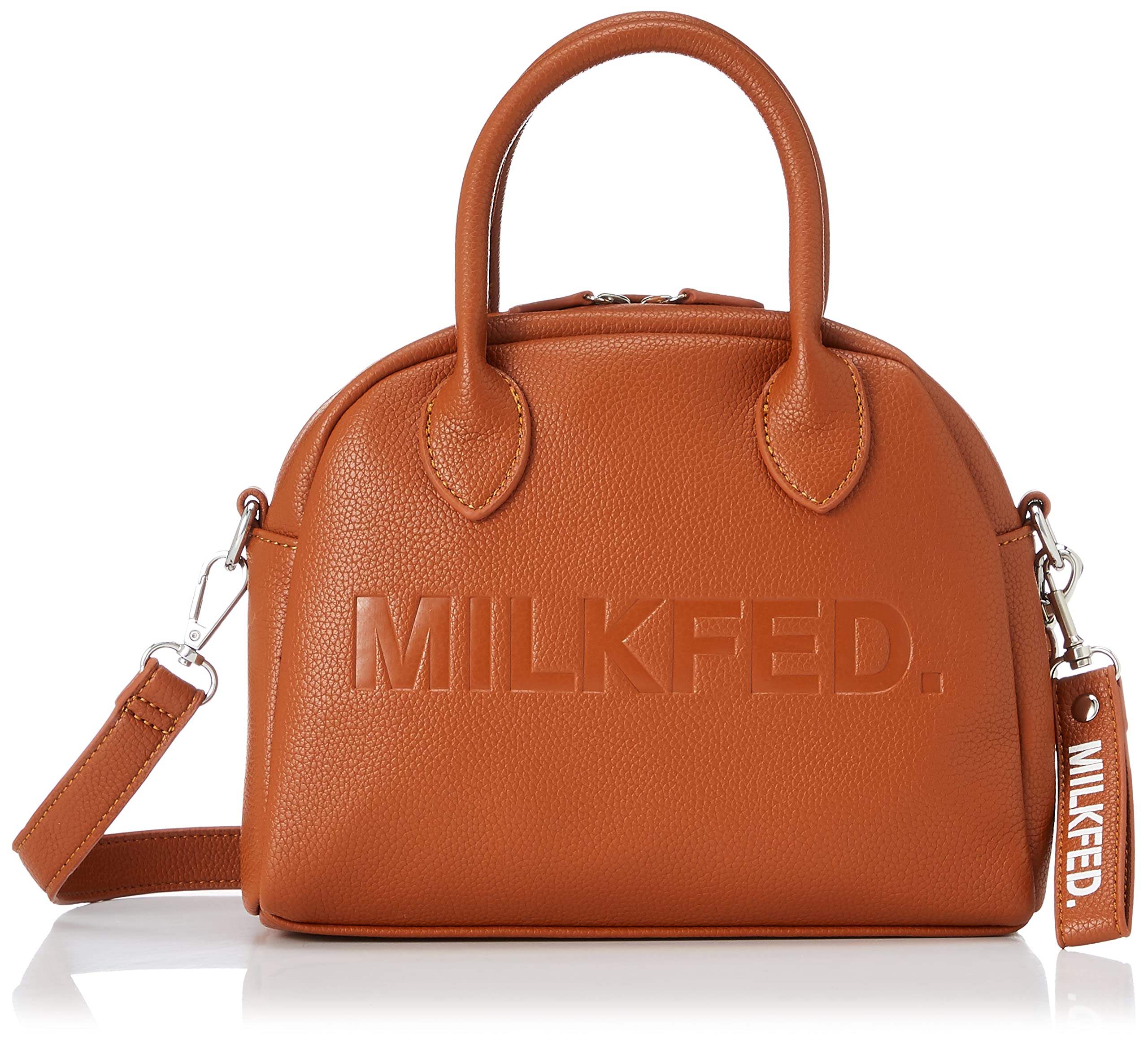 

Tote Bag LOGO EMBOSS MINI BOSTON BAG BROWN [Milkfed] Women s коричневий