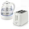 Kettle and Toaster Set, 1.7L 3000W Rapid Kettle with Limescale Filter, 2 Slice Toaster with 7 Browning Controls, Cream