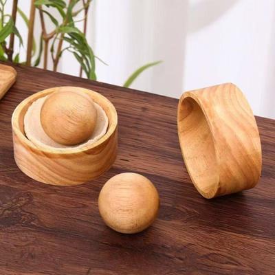 Holz-Teigtaschenformer Runde Handpresseform für für DIY Wonton-Teigblätter Mehrzweck-Teigtaschenwerkzeug für die Heimküche