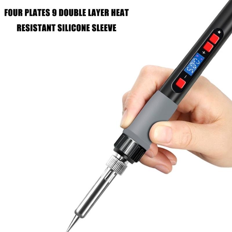 Electric Soldering Iron Welding Tool Ceramic Heater Welding Solder Rework Station Repair Heat Pencil Portable Soldering