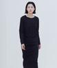Yutosiseu Race Off-Shoulder Top(Black)