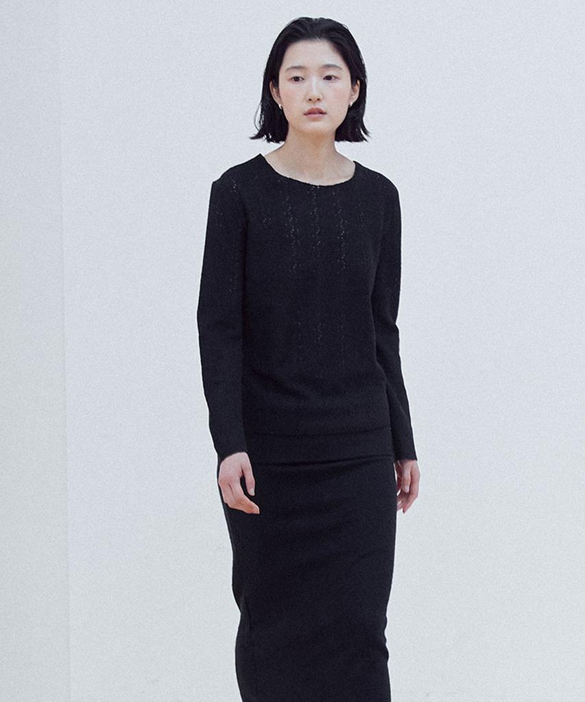 Yutosiseu Race Off-Shoulder Top(Black)