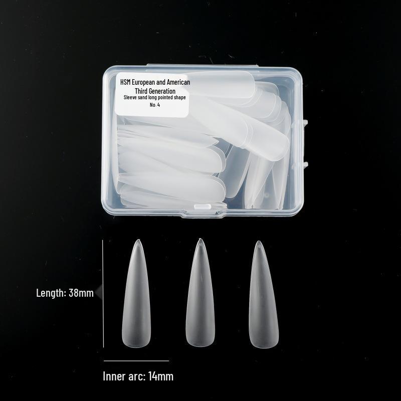 Huashengmei 3rd Gen Seamless Frosted Ultra-Thin False Nails Refill