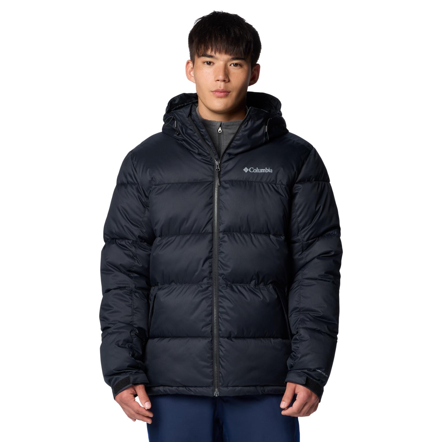 Columbia Chaqueta de plumas Roaring Fork II, chaqueta negra para hombre XL negro