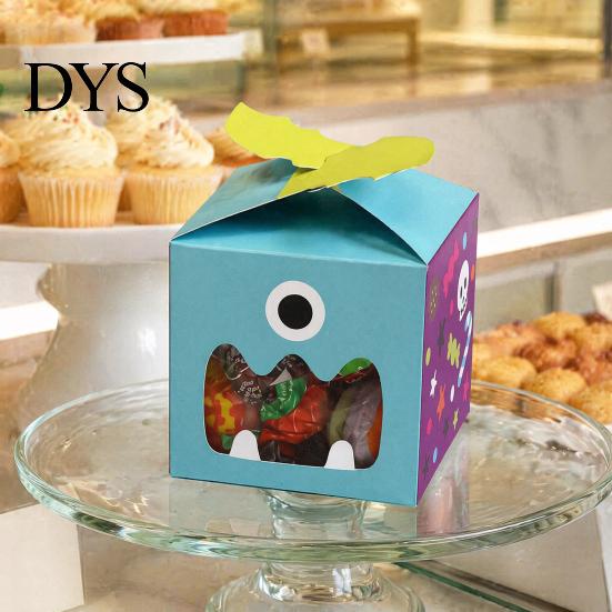 Holiday Chocolate Boxes Cute Halloween Treat Boxes, Party Candy for Cookie Goodie Snack Favor Containers Gift Packaging, Small Cardboard Container