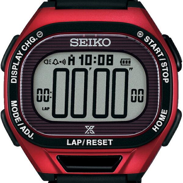 Seiko Prospex Super Runners SBEF047 Mens Watch Solar Polyurethane Red