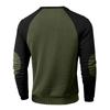 Men's Loose-fitting Casual Waffle-weave  Neck Long-sleeved Top
