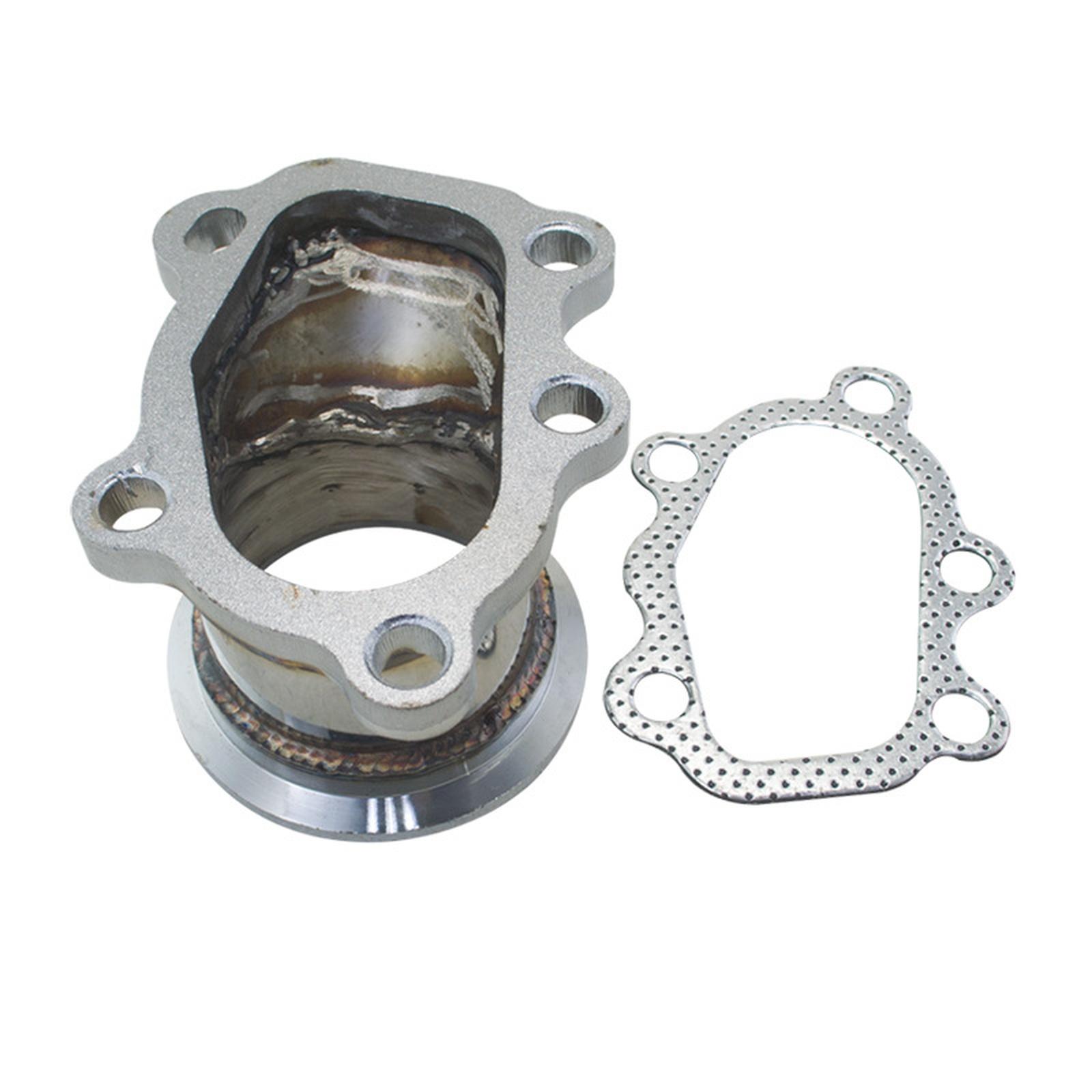 

For T25 T28 GT25 GT28 2.5 63mm Down Pipe Stainless Steel Adapter One Size