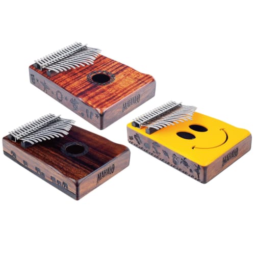 MAHALO Kalimba Thumb Piano, 17 Keys, Traditional Design, Pre-Tuned, MKA17TD