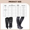 Riding Boot Cover Equestrian Half Chap Leg Protector Shoe with Side Zipper Breathable And for