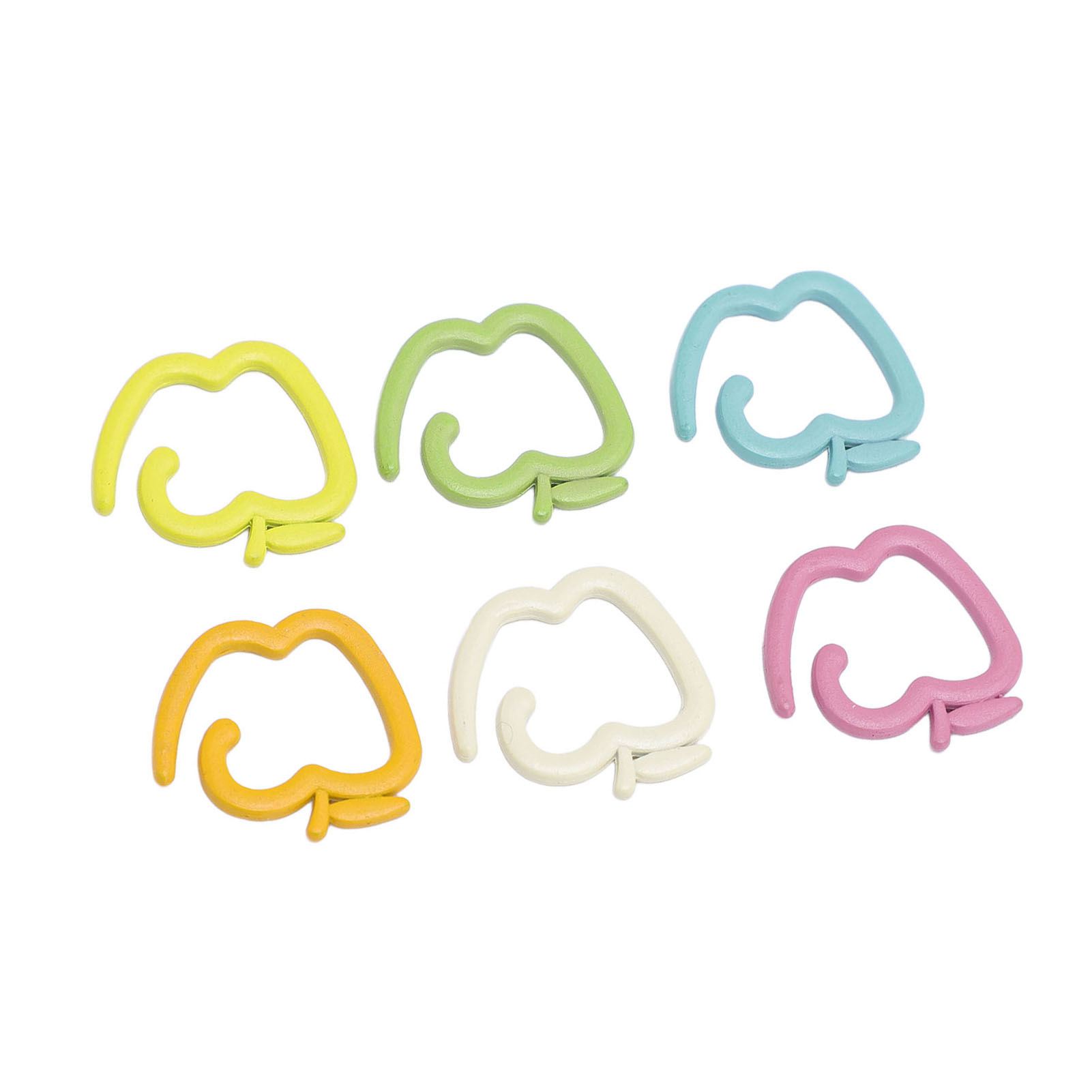 24Pcs Stitch   s Metal Crochet Locking Knitting Rings Craft Project Accessories