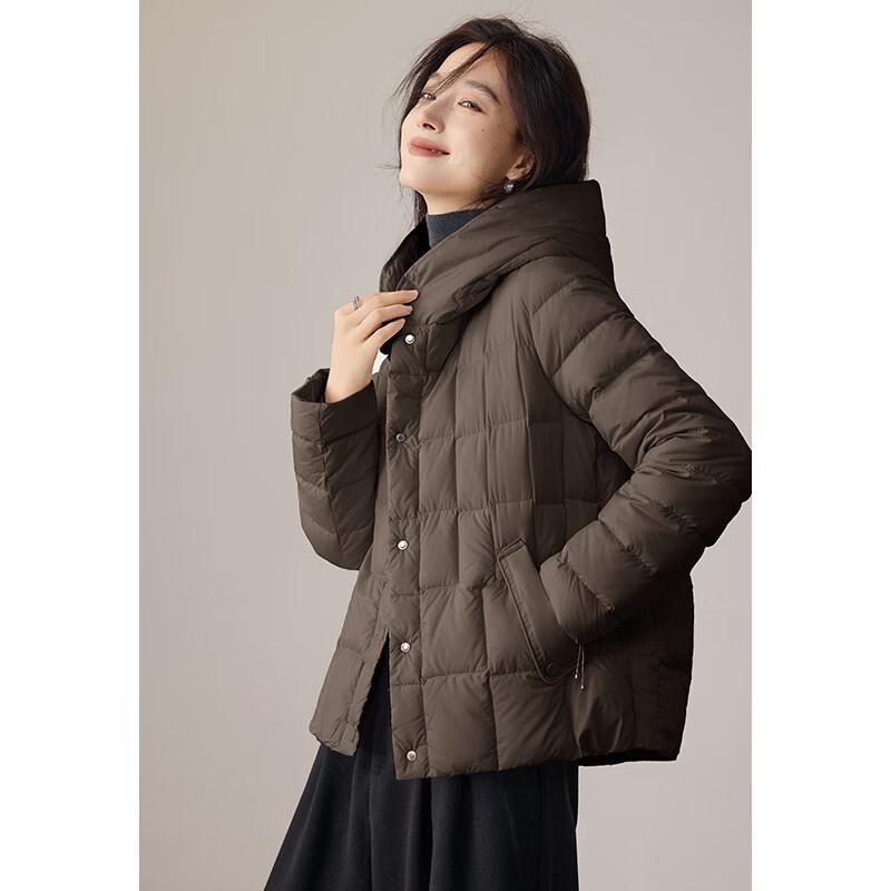 VICTORIAVERA Women s Hooded Short Quilted Down Jacket XL