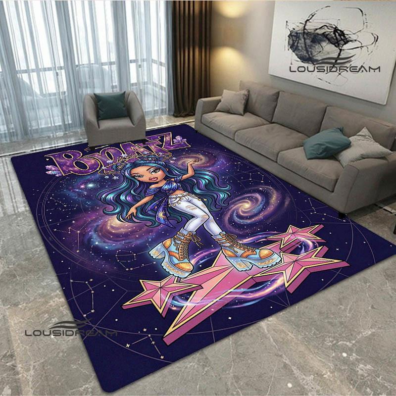 Bratz kawaii printed carpet Non-slip carpet outdoor carpets area rug Home bedroom decor rug for bedroom birthday gift