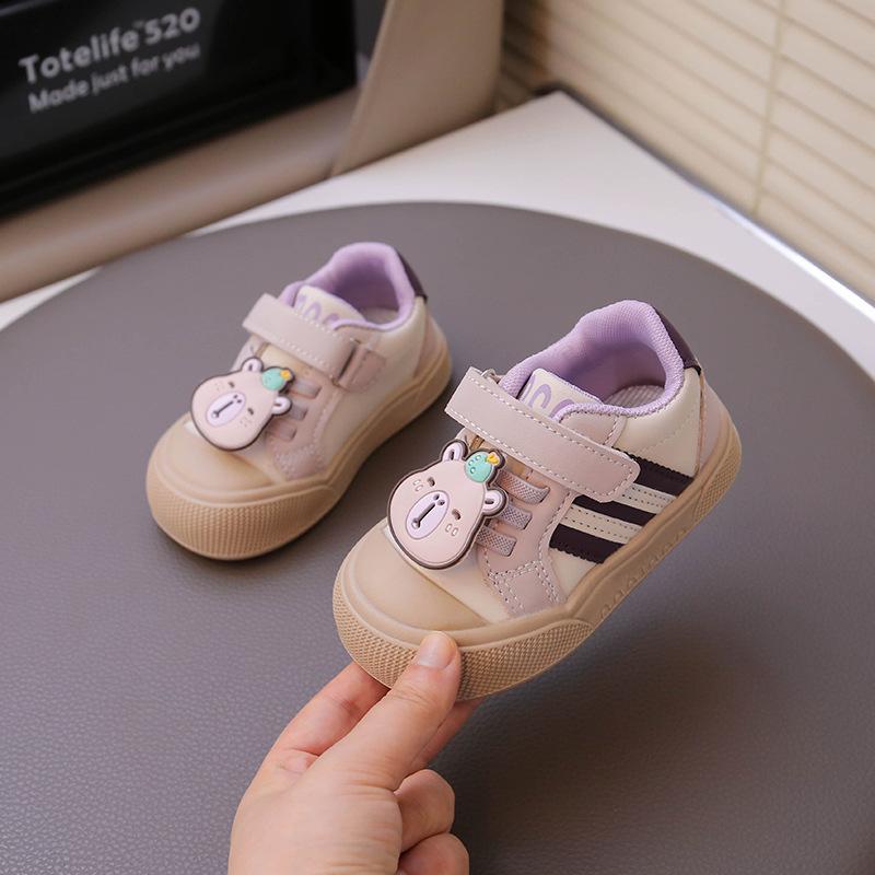 Baby boy single shoes 2025 autumn new children's shoes soft sole non-slip toddler shoes 1-2-4 year old girl 5 cute