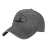 Vintage Fly Fishing Illustration Unisex Women Baseball Cap  Distressed Washed Caps Hat Vintage Outdoor Activities Gift Snapback Cap
