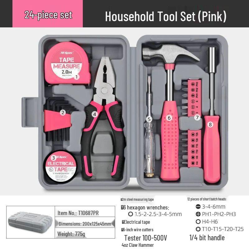 Complete Home Repair Tool Kit: Hex Wrench, Screwdriver, Pliers & More