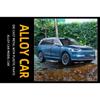 1/24 Die Cast Alloy Car Model, AITO M9, Detachable Wheels, Rubber Tires, Light Music Car, SUV, Children's Birthday Gift