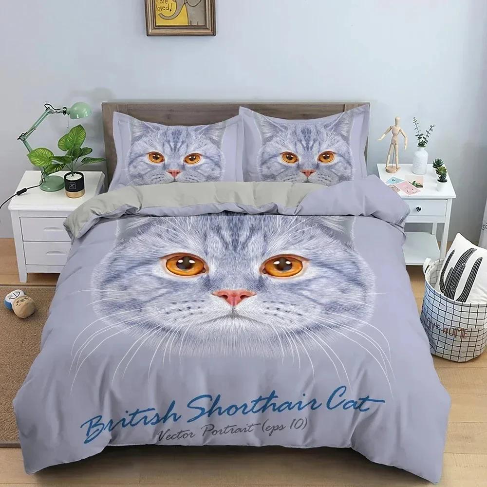 

Canadian Sphynx Cat Lovely Pet Kitty Bedding Set Duvet Cover Sheet Printed Pillowcase Bed Full Queen King Size Comforter Bedroom 70x133cm 2pcs