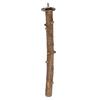 Natural Wood Parrot Perch Stand Rough Surface Prickly Ash Wood Bird Grinding Perch Screw-On Install Chew-Proof Durable