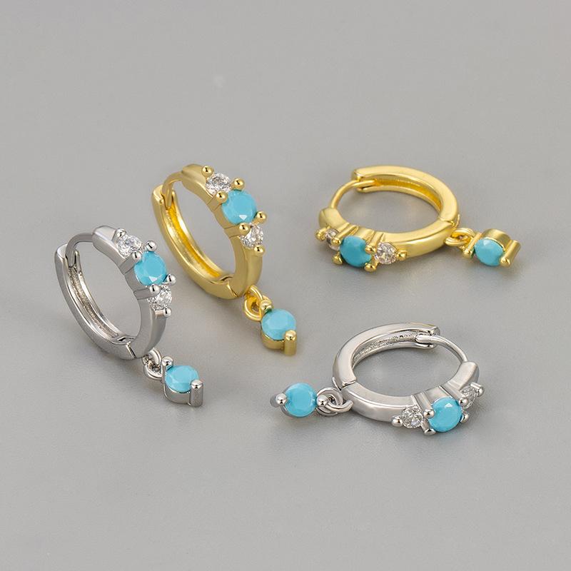 Turquoise Drop Earrings Unique Chic Design Elegant Versatile Fashion Jewelry For Women Sophisticated