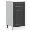 VidaXL Armoire de cuisine Porto noir bois d'ingénierie 853948
