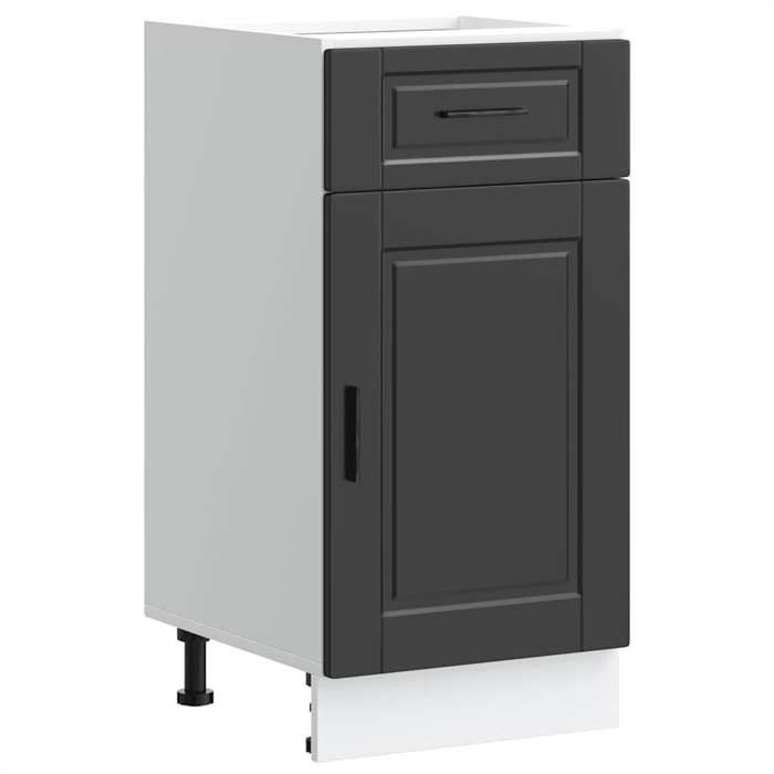 VidaXL Armoire de cuisine Porto noir bois d'ingénierie 853948