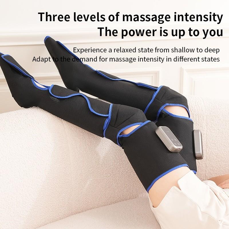 3-speed Temperature Full Leg Wrap Air Pressure Massage Machine Intelligent Airbag Knee Protector Adjustment Wireless Leg Massager