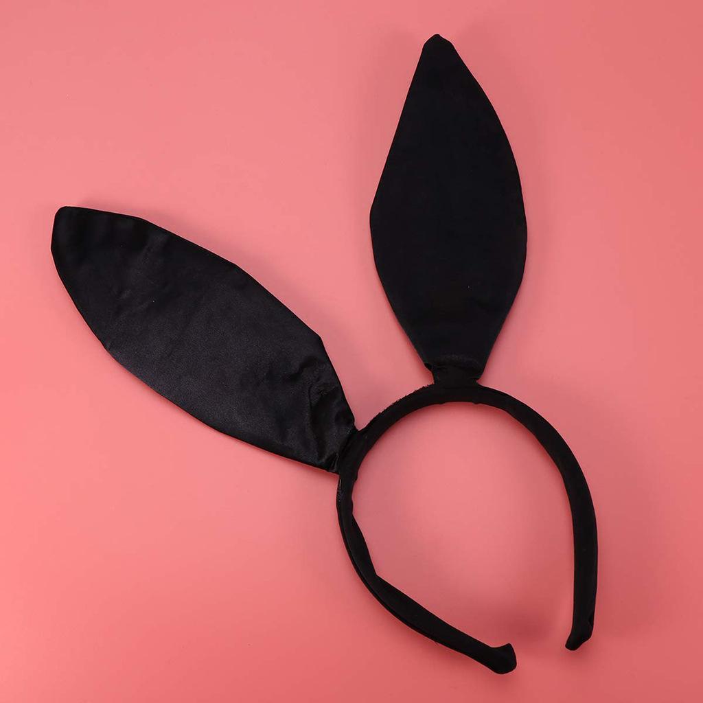Punk Hair Accessories Student Washing Face Hairband Bunny Ear HairhoopMulticolor