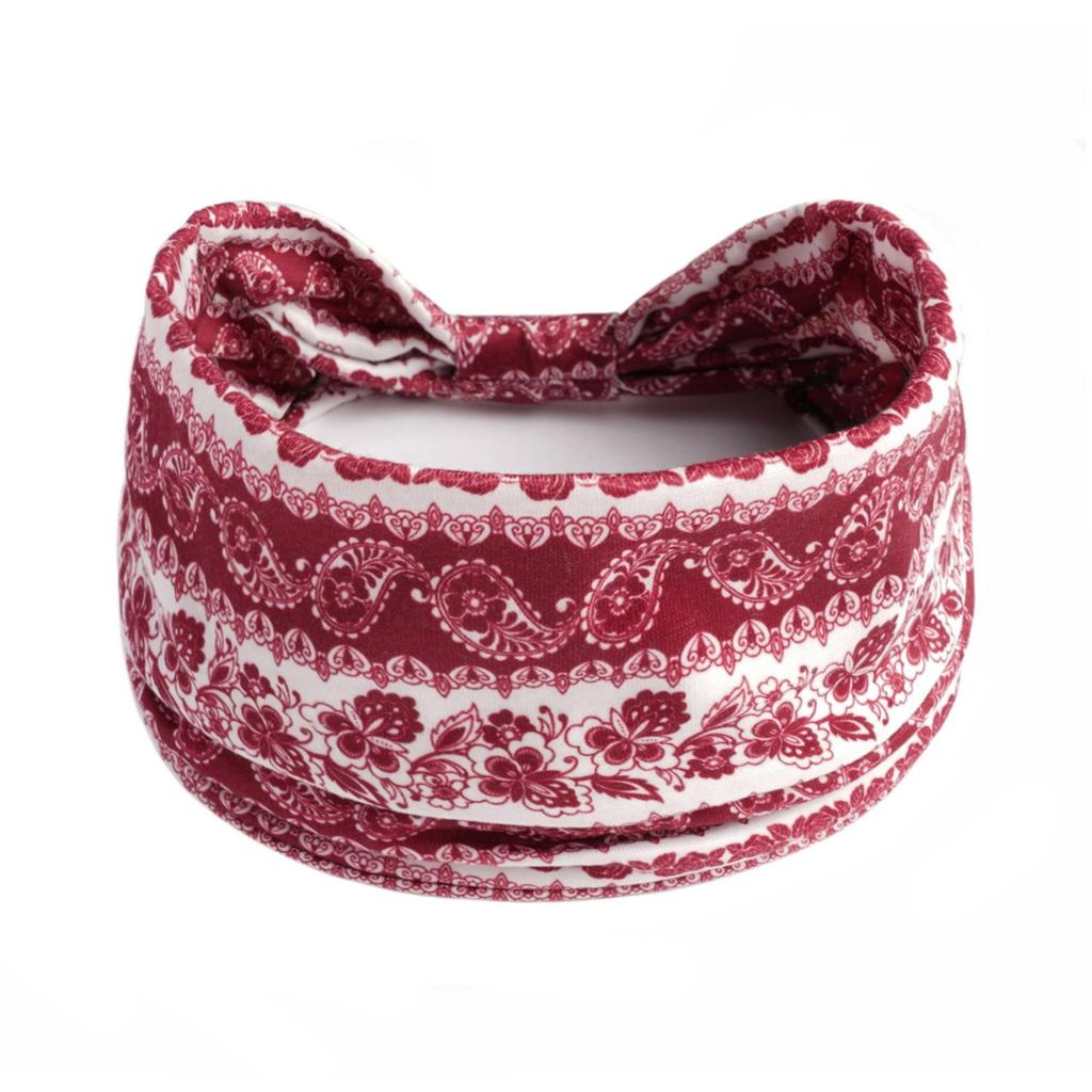 Women's Wide Retro-Style Elastic Sports Headband - Yoga & Hair Accessory