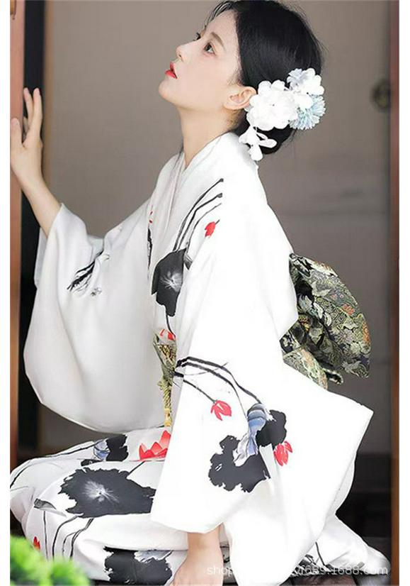 Set di Abbigliamento Fotografico Kimono e Yukata Giapponesi Retrò