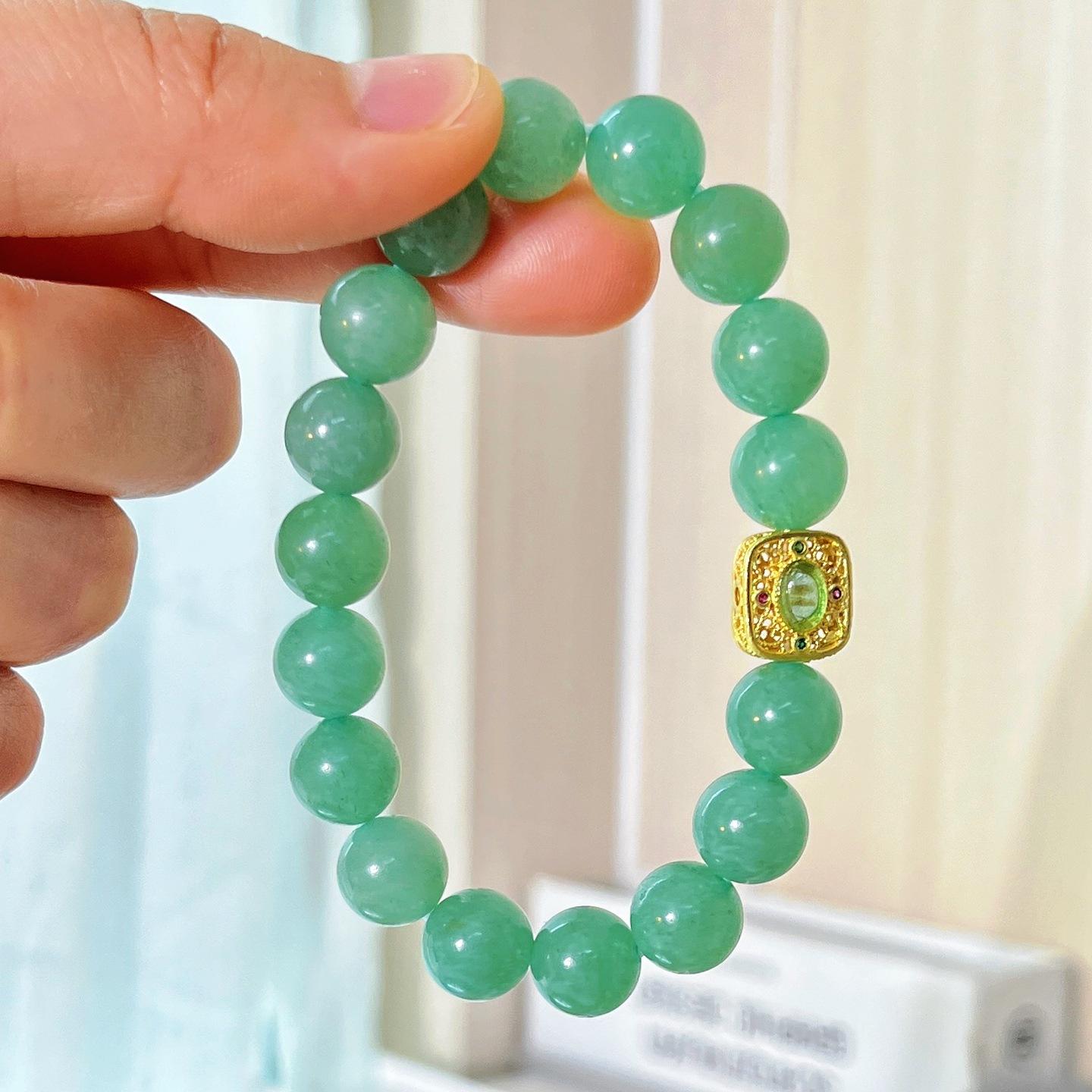 10Mm Natural Dongling Jade Bracelet Bracelet