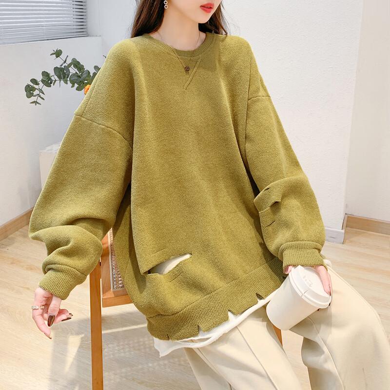 

Mokana Women s Stylish Long-Sleeve Sweater MKNJD2663 One Size