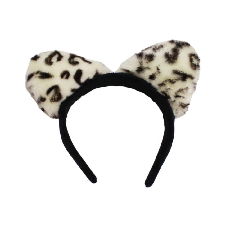 Leopard Costume Accessories Set Leopard Ear Headband,Tail Halloween Cosplay Prop