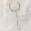 Simple Personality Gold Color Multi-layered Round Bead Chain Finger Bracelets for Women Temperament Trend Jewelry Accessory Gift