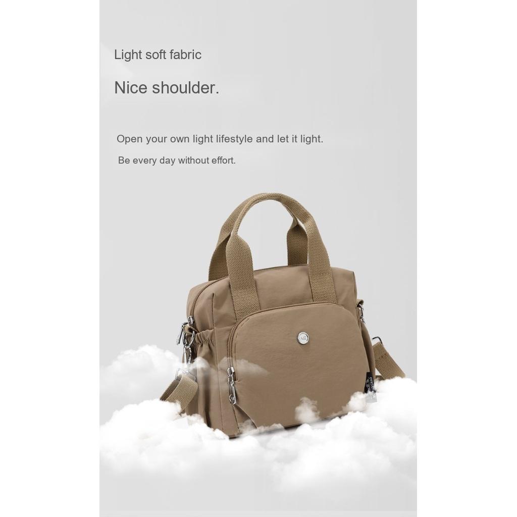 Xeie Thuk Shoulder Bag Unisex Nylon Large Capacity Multi Pocket Daily Casual